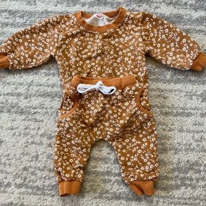 6M Mustard Sweatsuit - baby girl